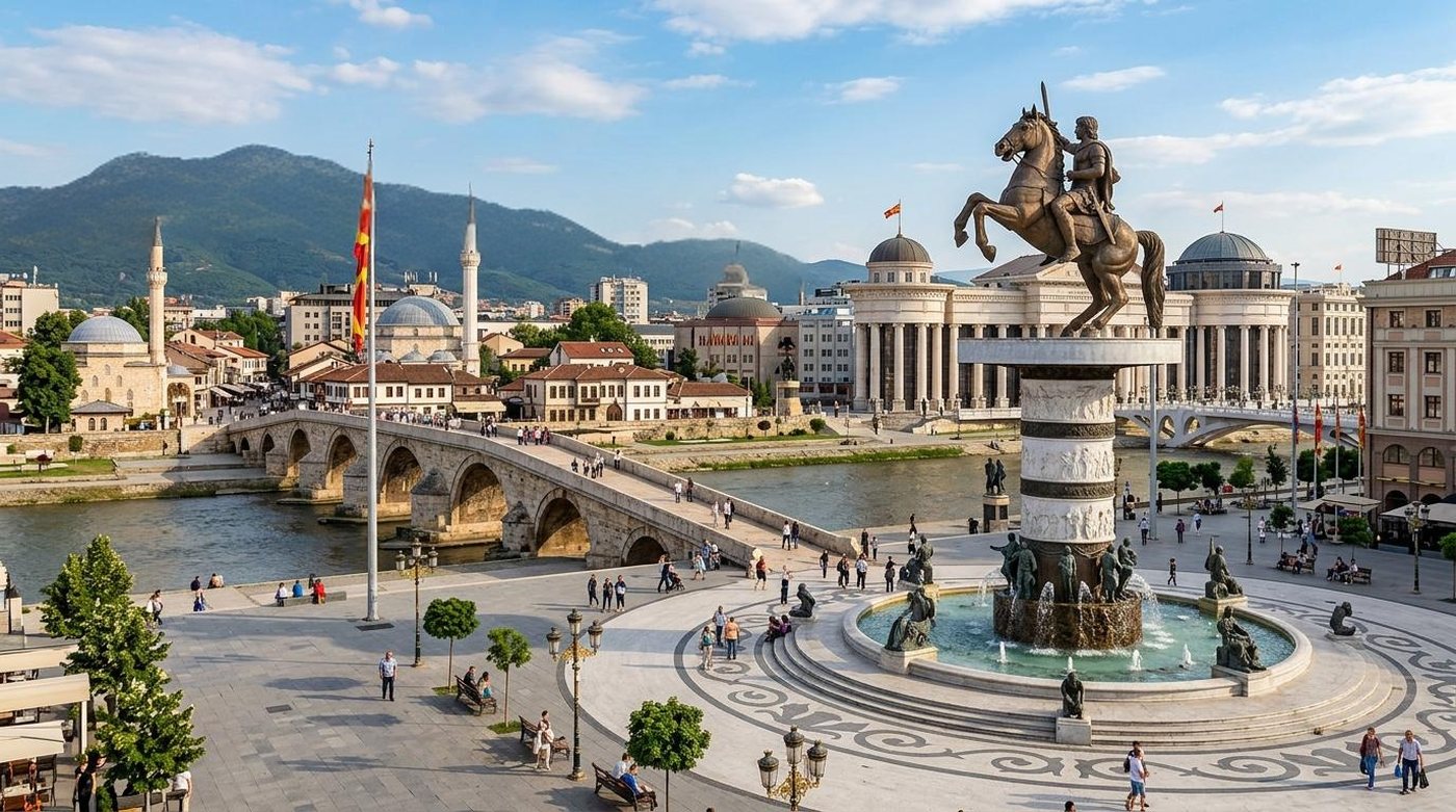 Skopje Macedonia Square